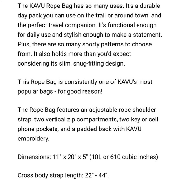 Kavu rope crossbody bag - Picture 3 of 3